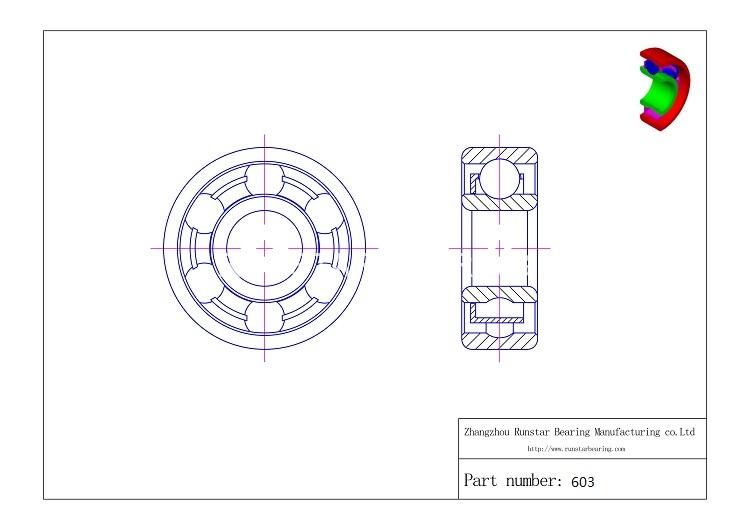 3mm ball bearings 603