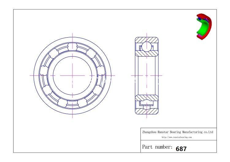 7mm ball bearings 687 d