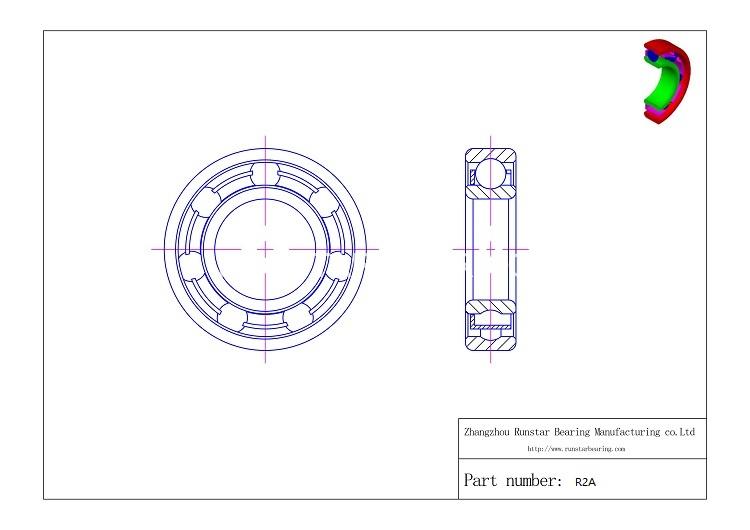 inch ball bearing r2a 4
