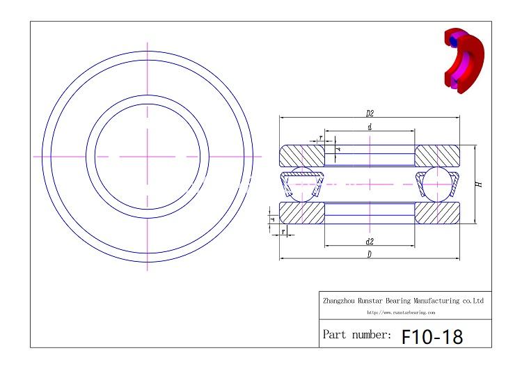 precision thrust bearings f10 18 d