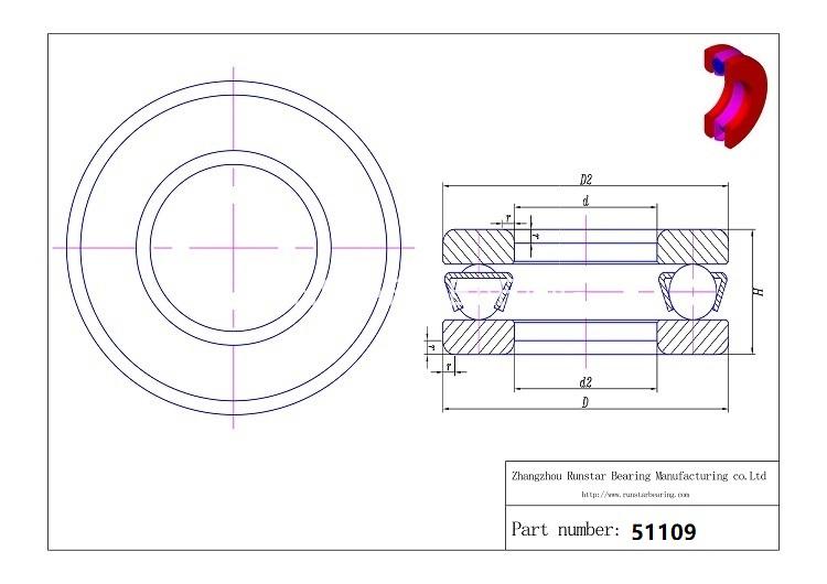 thrust ball bearing dimensions 51109 d thrust ball bearing dimensions 51109 d