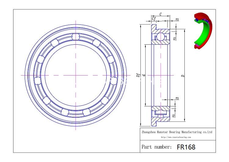 14 precision ball bearings fr168 d