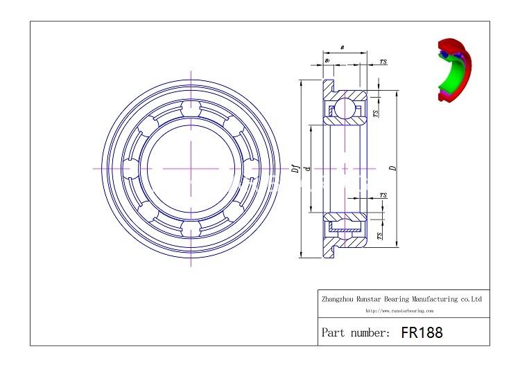 14 precision ball bearings fr188 d