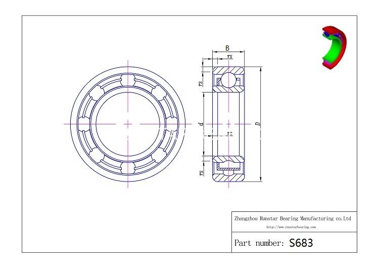 3mm bearing s683 d