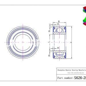 626 deep groove ball bearing s626 2rs d