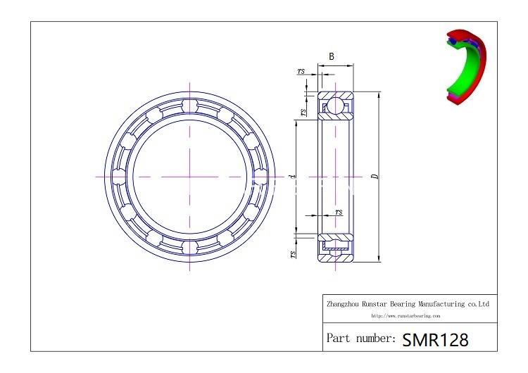 8mm ball bearings smr128 d