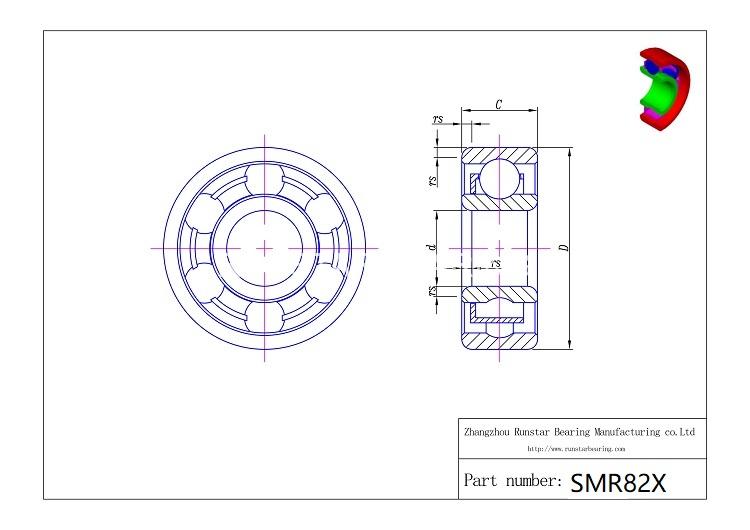 ball bearings manufacture smr82x d
