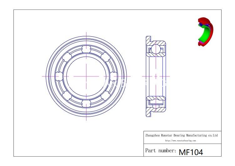 bearing factory mf104 d