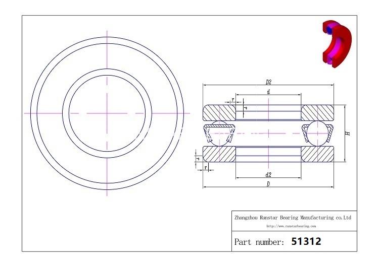 bearing thrust washer 51312 d bearing thrust washer 51312 d