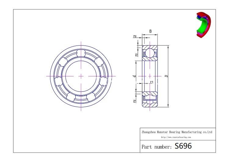 ss ball bearings s696 d 1 ss ball bearings s696 d 1