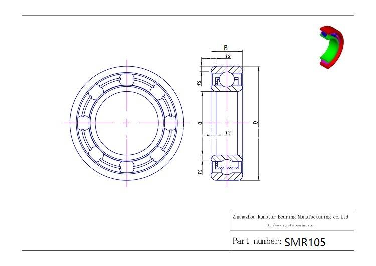 stainless steel ball bearing smr105 d