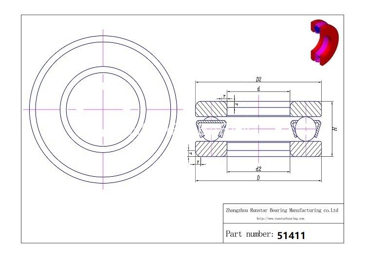 thrust magnetic bearing 51411 d thrust magnetic bearing 51411 d