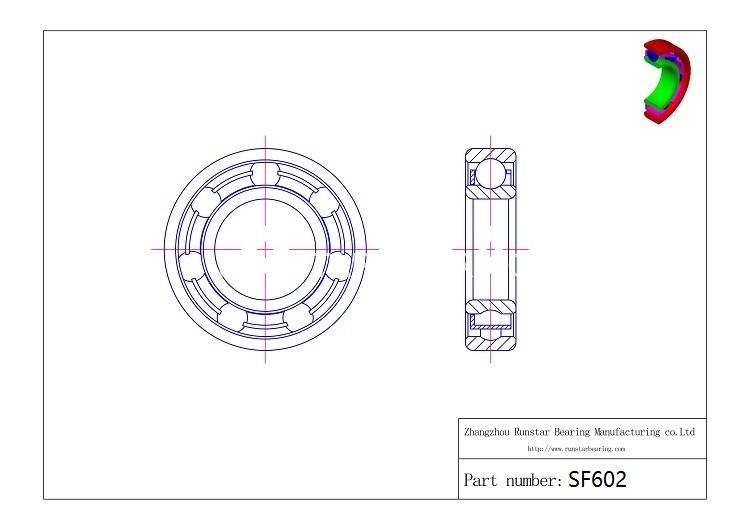 2 ball bearing sf602 d
