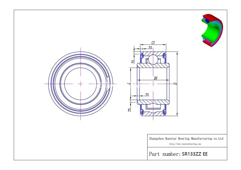 ball bearing manufacturer sr133zz ee d