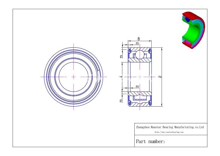 rc bearing 12 x 8 x 3.5 mr128zz d