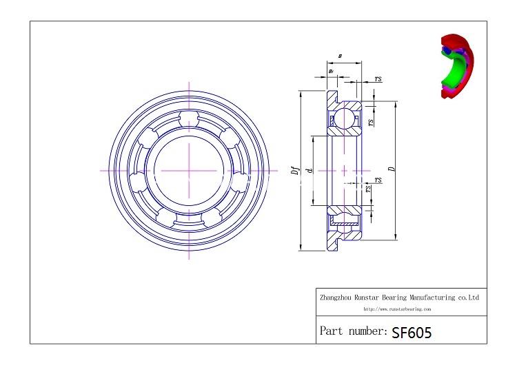 stainless steel ball bearings manufacturers sf605 d
